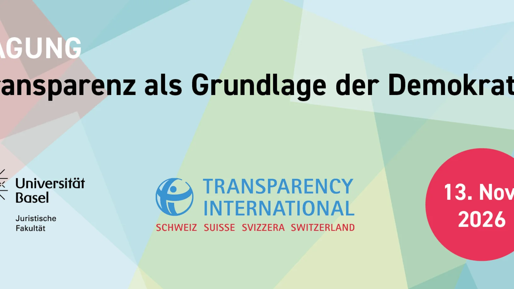 Tagung Transparenz als Grundlage der Demokratie